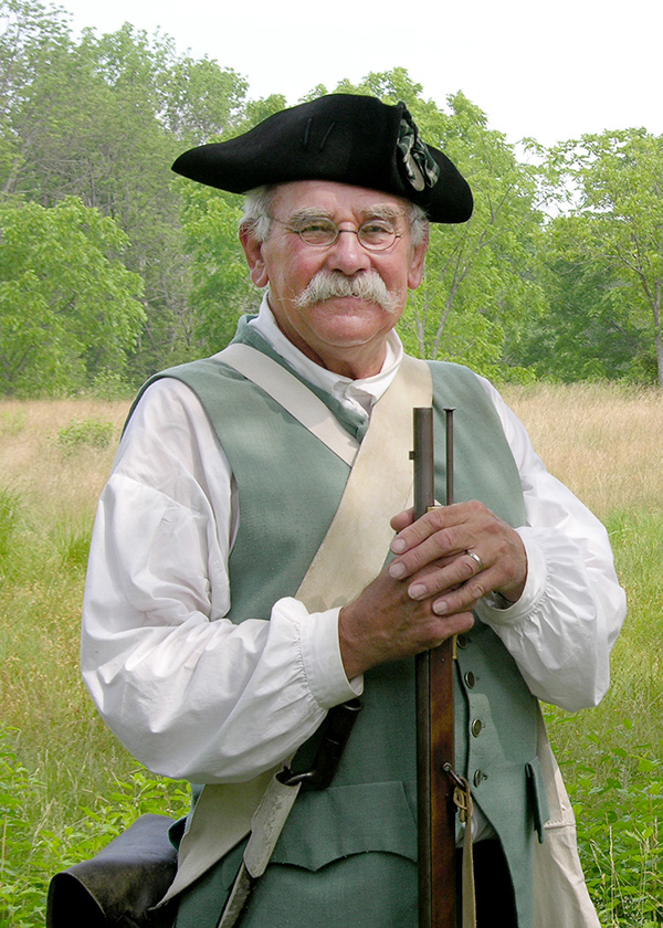 Larry Zuelke as a Lincoln MinuteMan in 2006. Photo courtesy Henry Hibben.